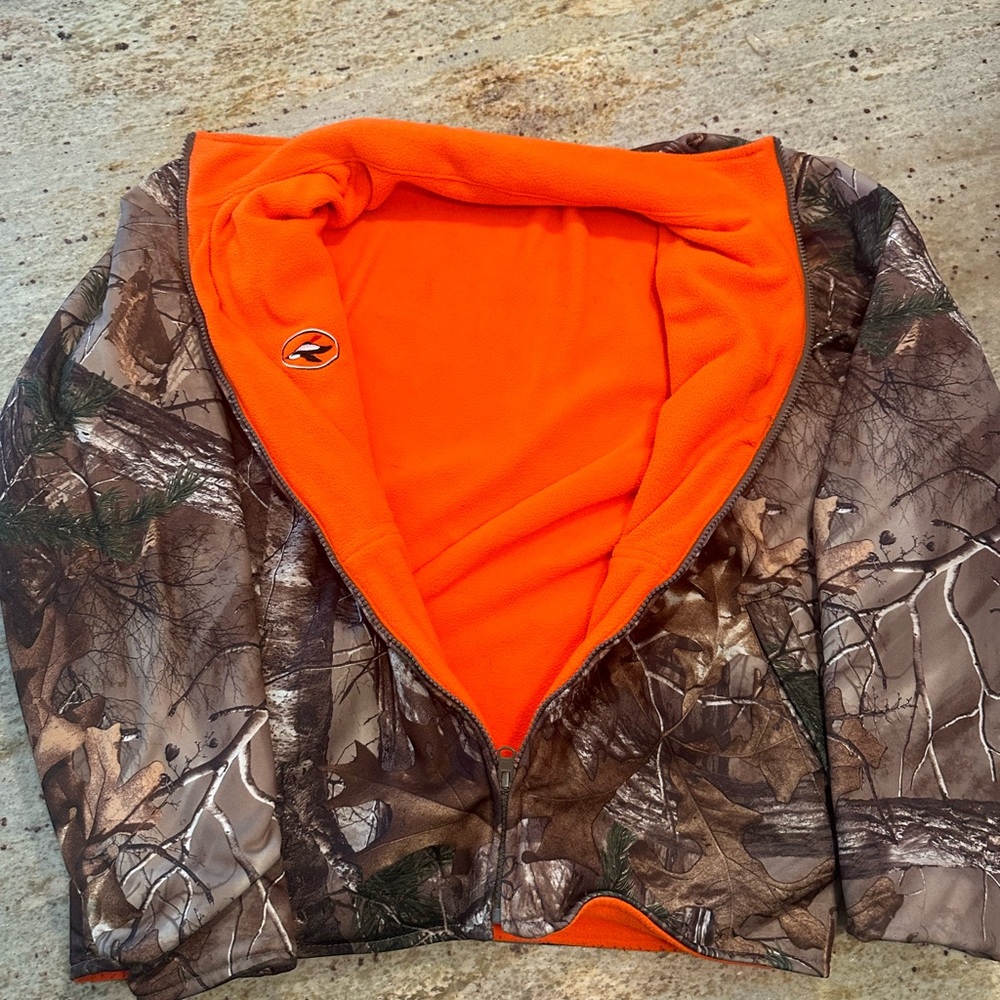 Redhead Cabelas Reversible Deer Hunting soft shell jacket Medium